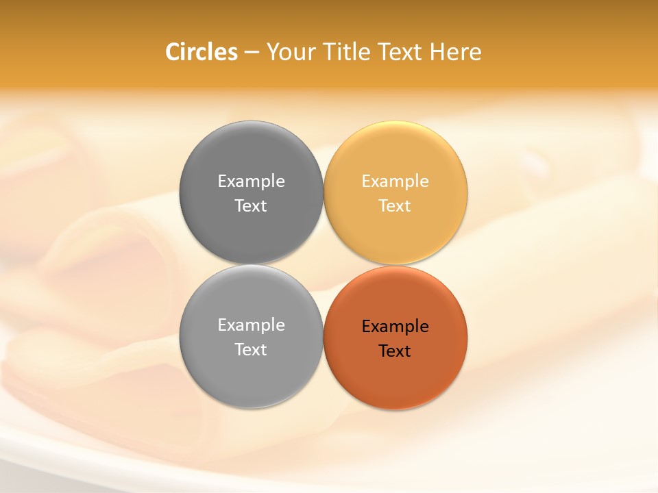 Cheese On A Plate PowerPoint Template