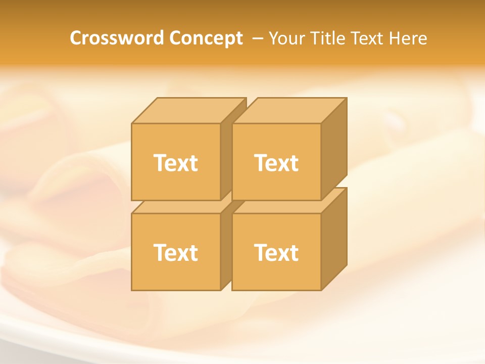 Cheese On A Plate PowerPoint Template