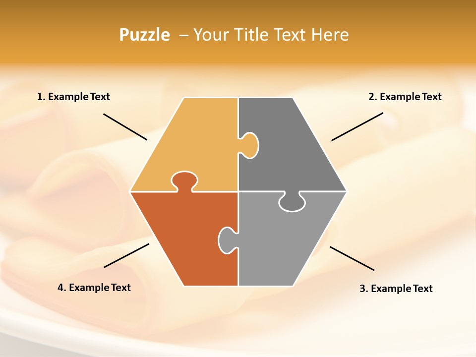 Cheese On A Plate PowerPoint Template