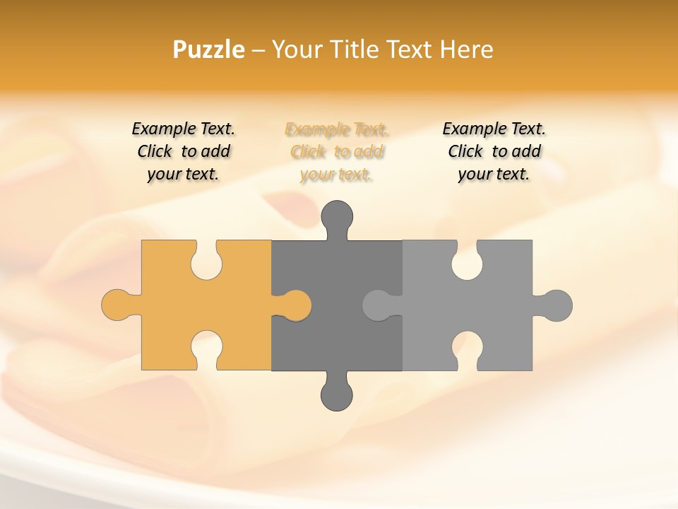 Cheese On A Plate PowerPoint Template