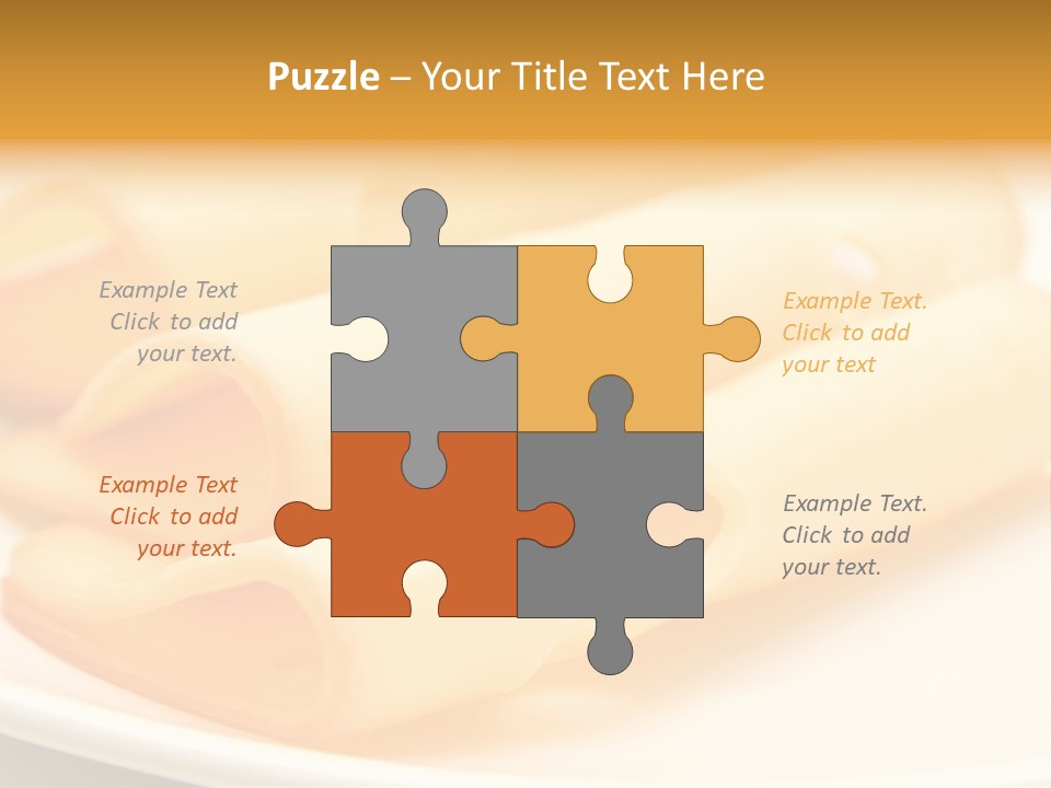 Cheese On A Plate PowerPoint Template