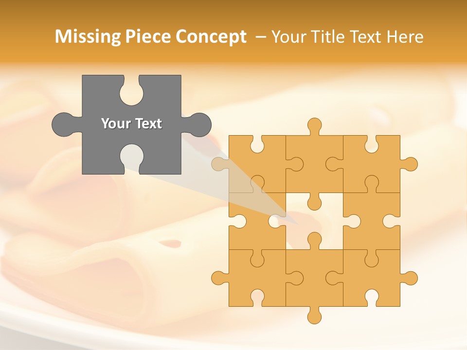 Cheese On A Plate PowerPoint Template
