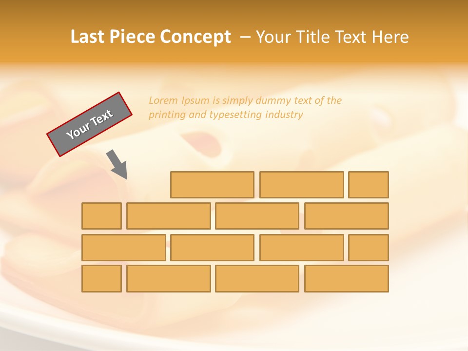 Cheese On A Plate PowerPoint Template