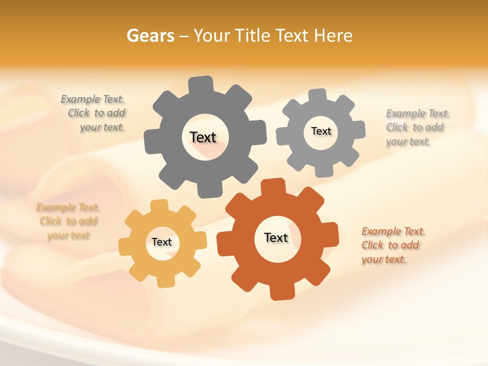 Cheese On A Plate PowerPoint Template