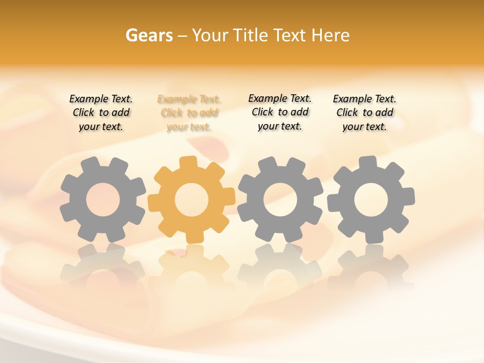 Cheese On A Plate PowerPoint Template