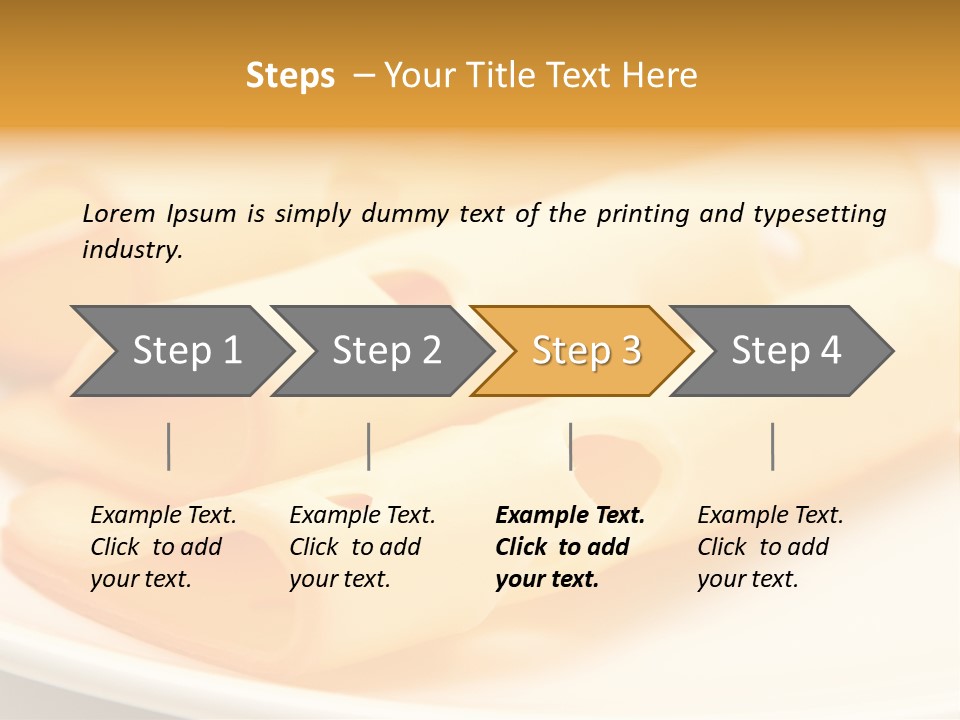 Cheese On A Plate PowerPoint Template