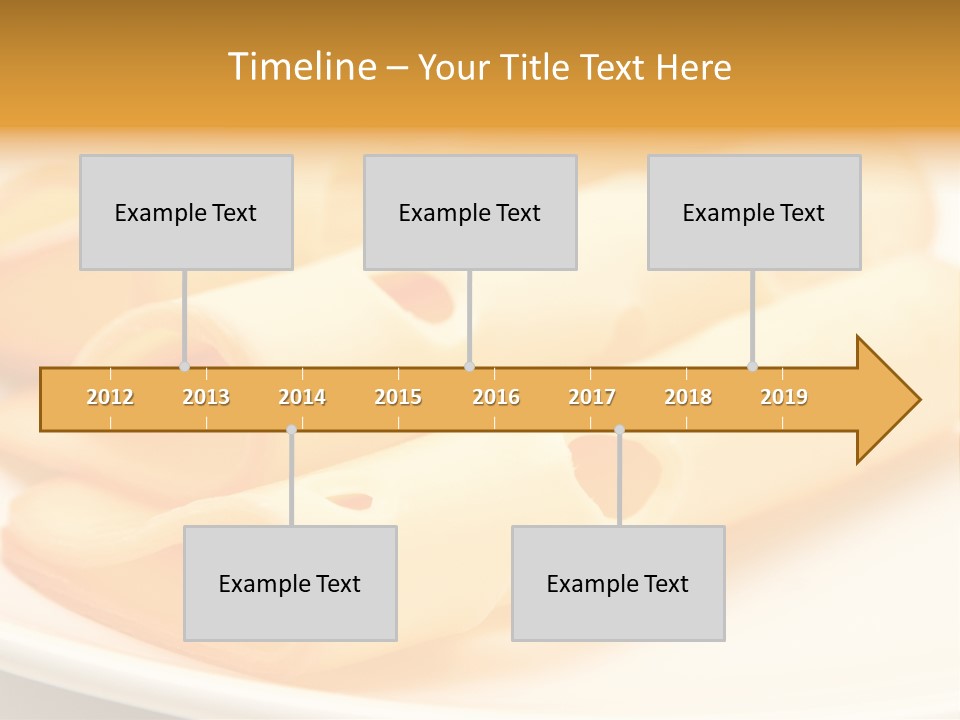 Cheese On A Plate PowerPoint Template