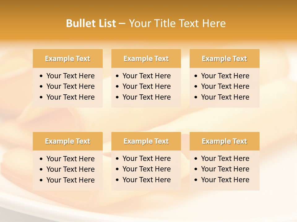 Cheese On A Plate PowerPoint Template