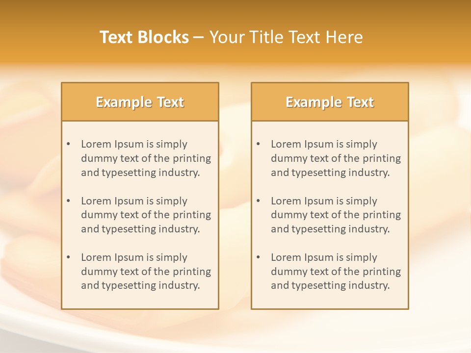 Cheese On A Plate PowerPoint Template