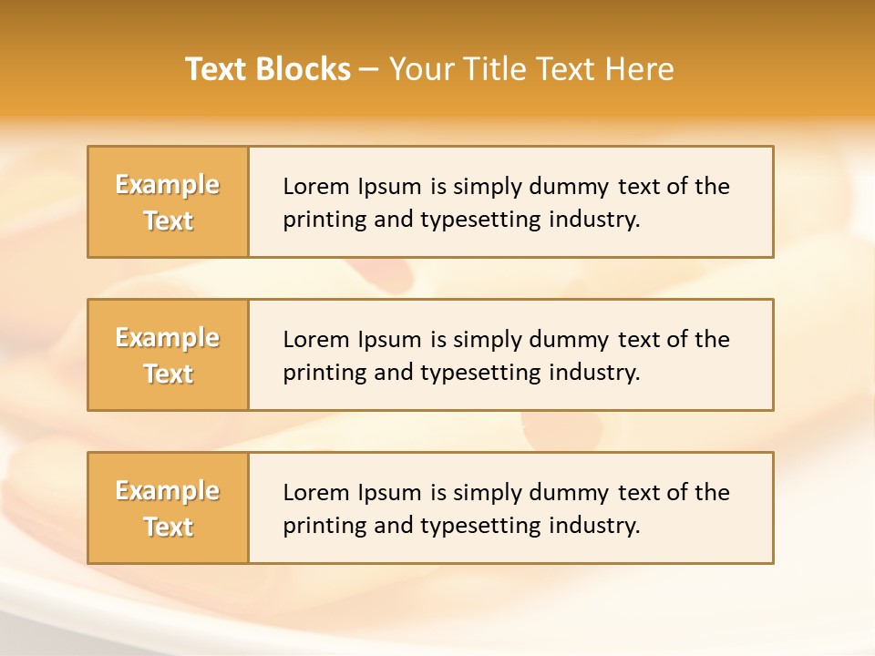 Cheese On A Plate PowerPoint Template