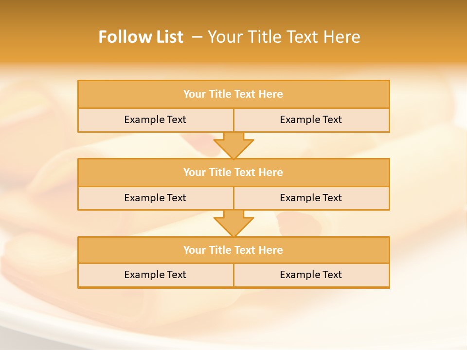Cheese On A Plate PowerPoint Template