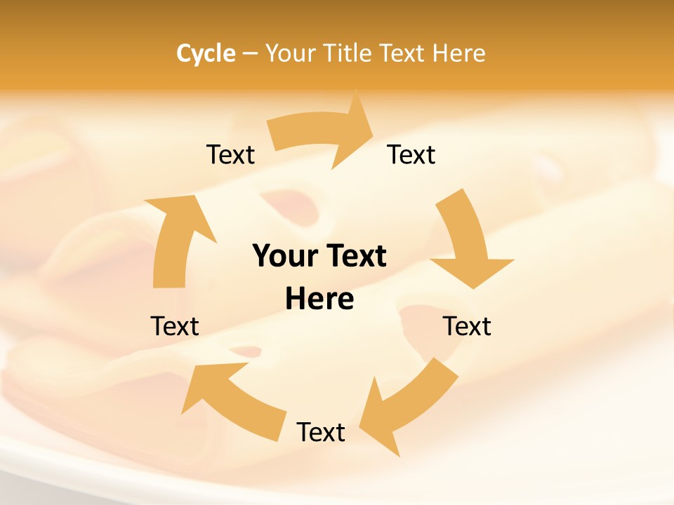 Cheese On A Plate PowerPoint Template