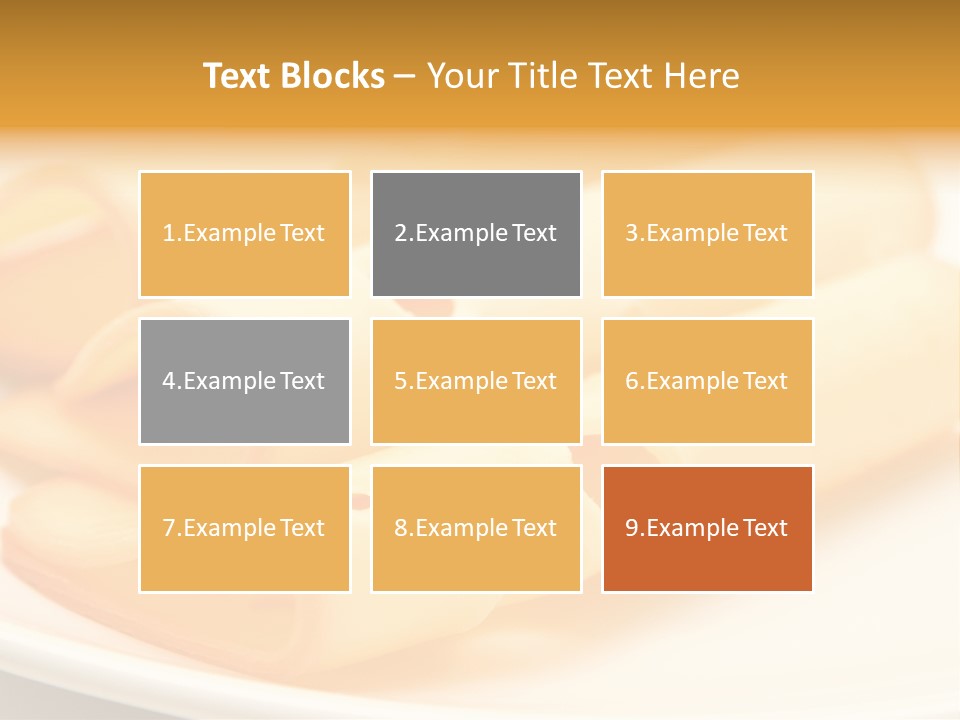 Cheese On A Plate PowerPoint Template