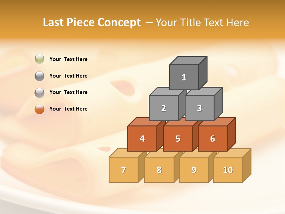 Cheese On A Plate PowerPoint Template
