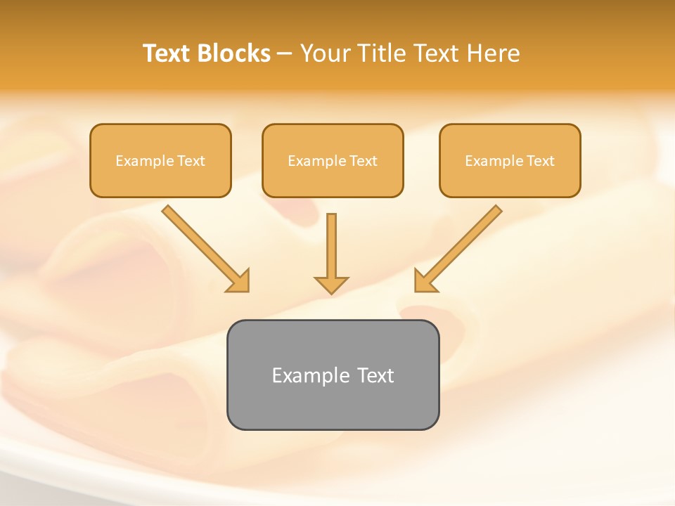 Cheese On A Plate PowerPoint Template