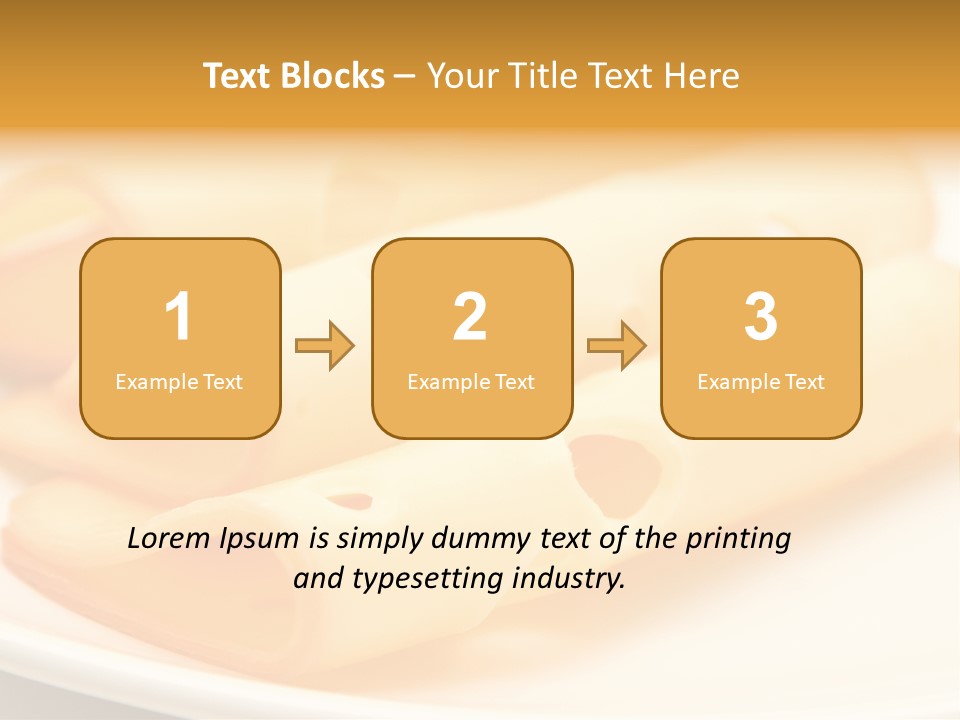 Cheese On A Plate PowerPoint Template