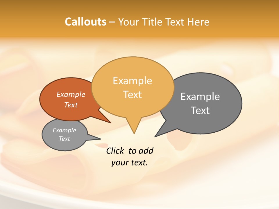 Cheese On A Plate PowerPoint Template