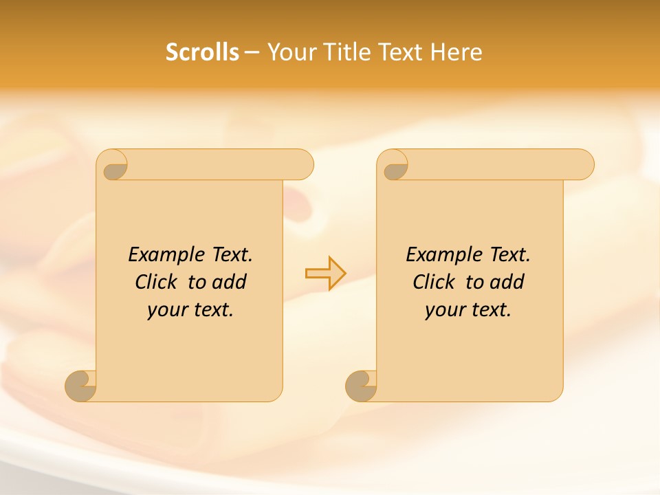 Cheese On A Plate PowerPoint Template