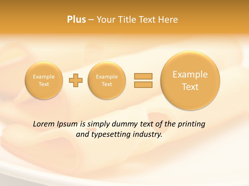 Cheese On A Plate PowerPoint Template