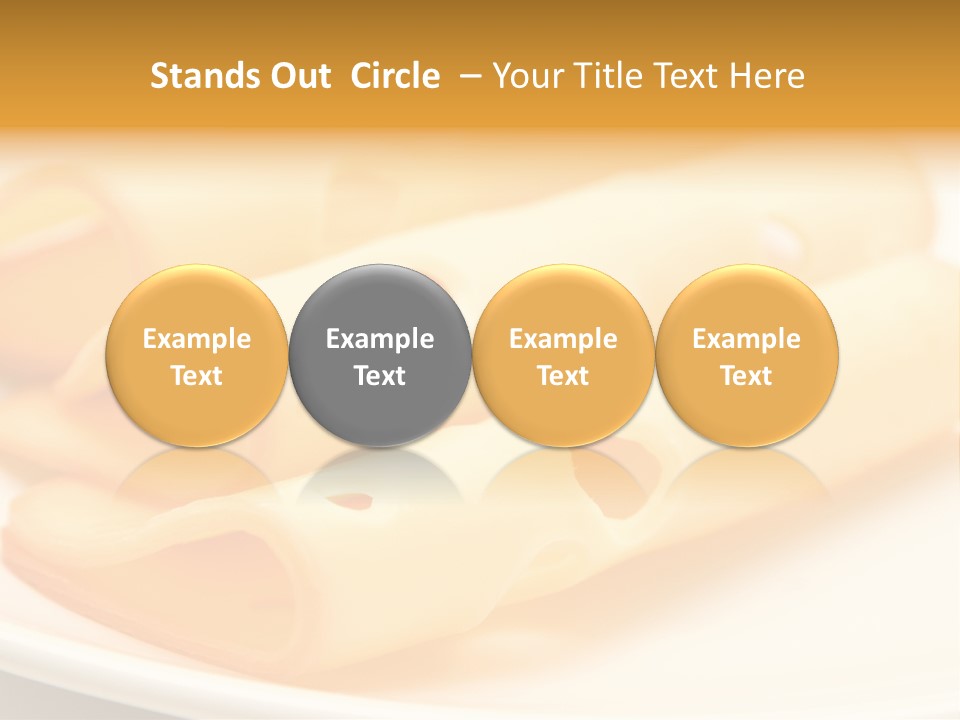 Cheese On A Plate PowerPoint Template
