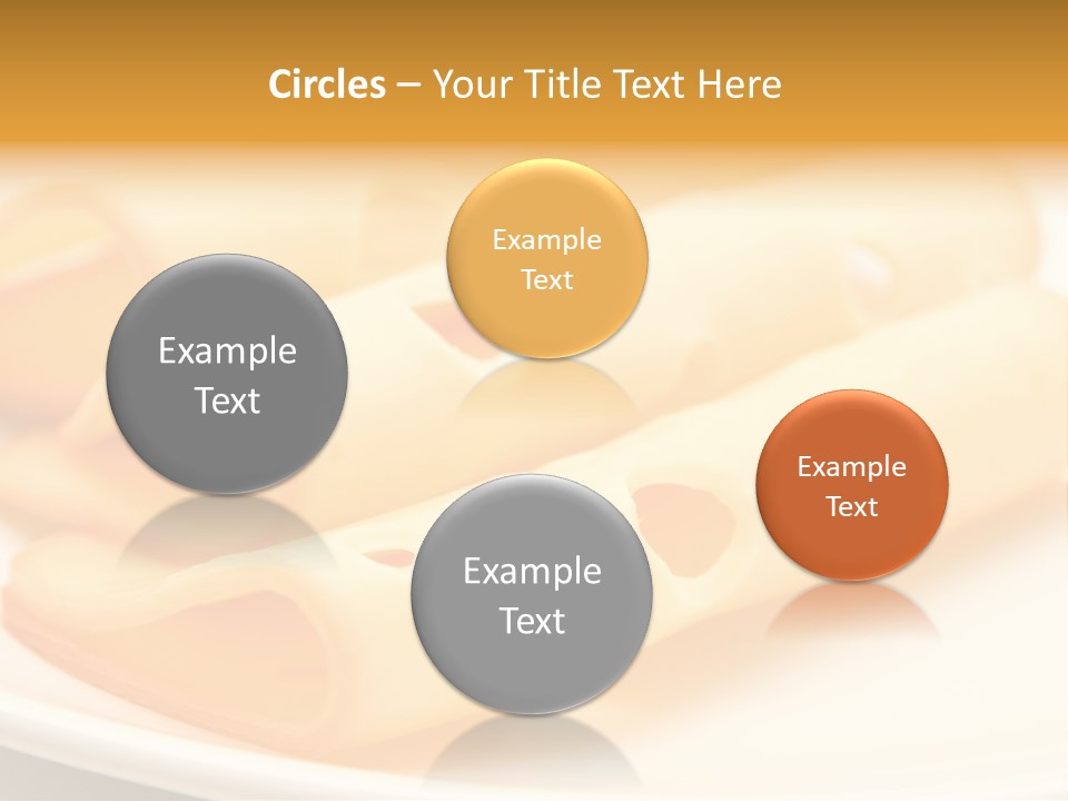 Cheese On A Plate PowerPoint Template