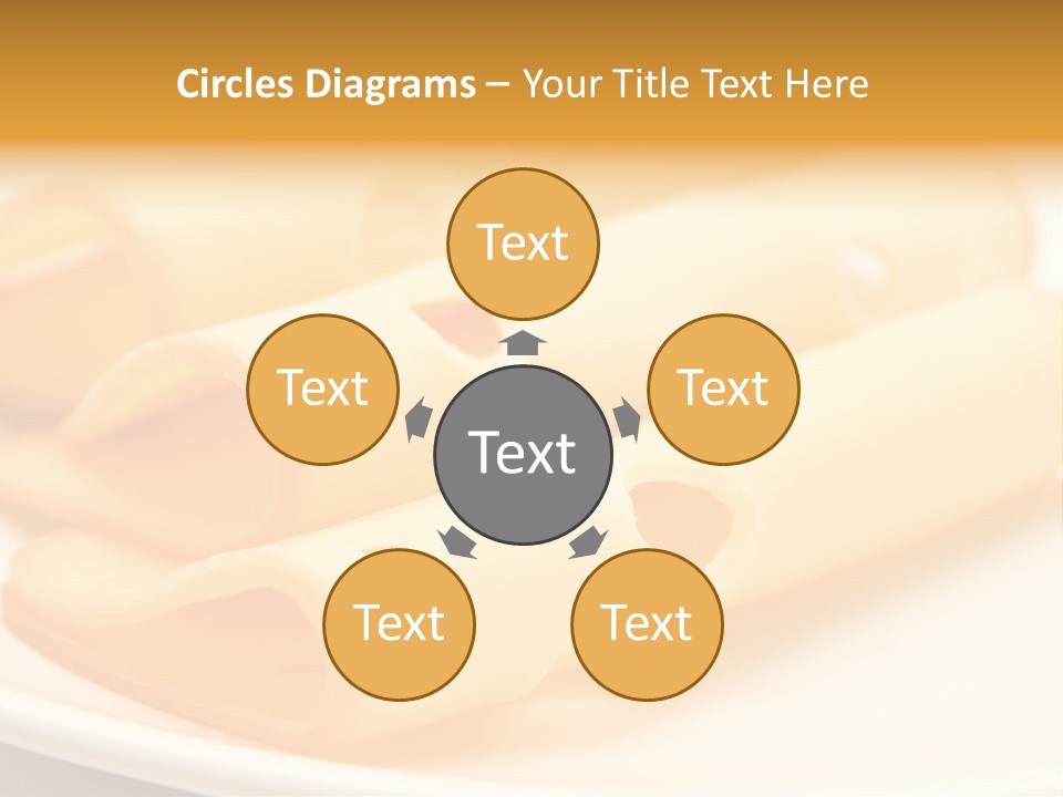 Cheese On A Plate PowerPoint Template