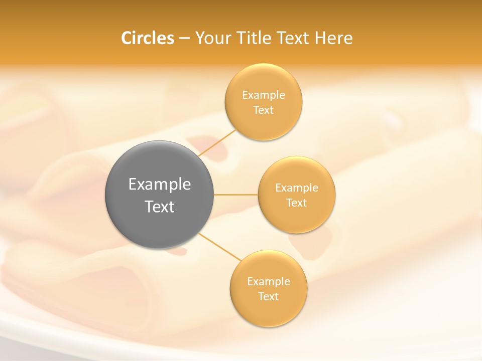 Cheese On A Plate PowerPoint Template