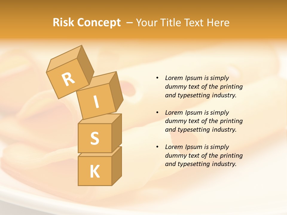 Cheese On A Plate PowerPoint Template