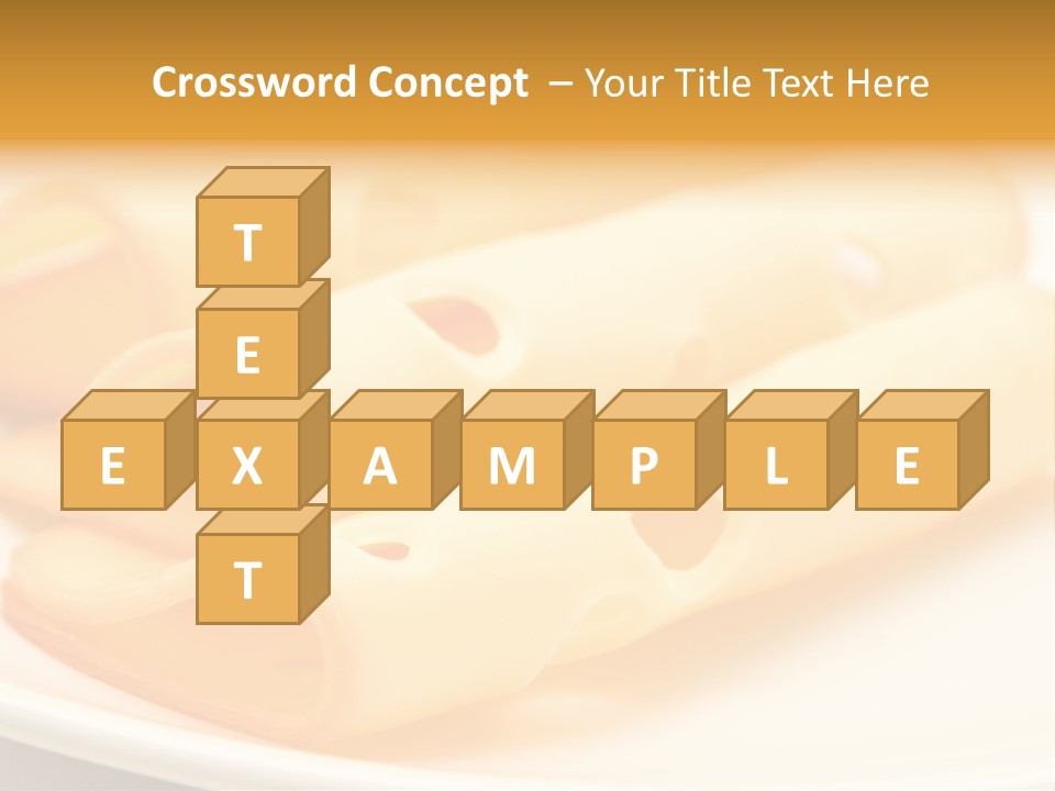 Cheese On A Plate PowerPoint Template