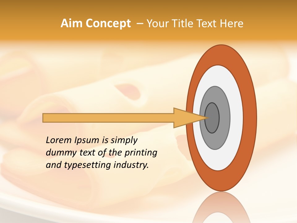 Cheese On A Plate PowerPoint Template