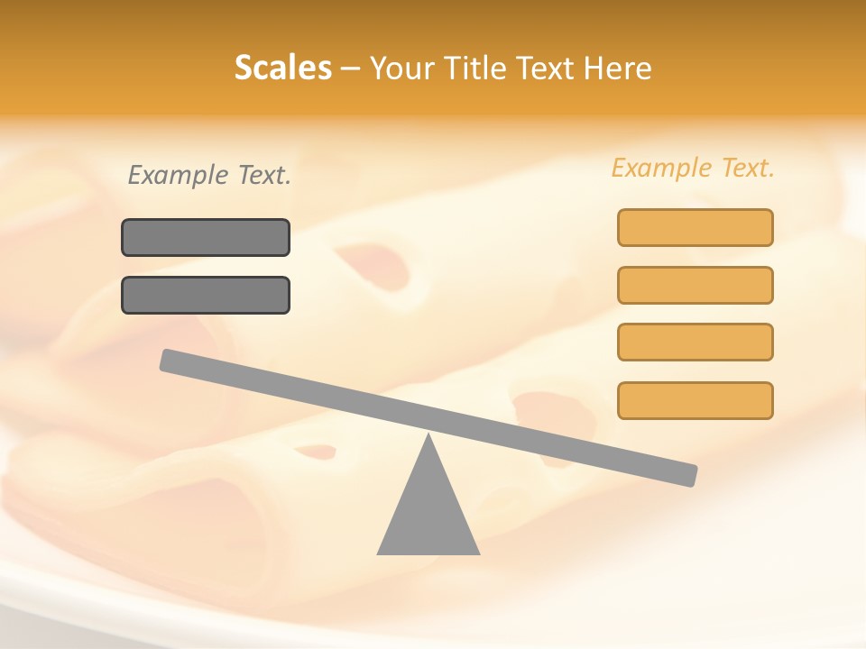 Cheese On A Plate PowerPoint Template