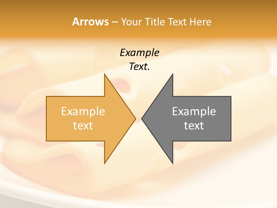 Cheese On A Plate PowerPoint Template