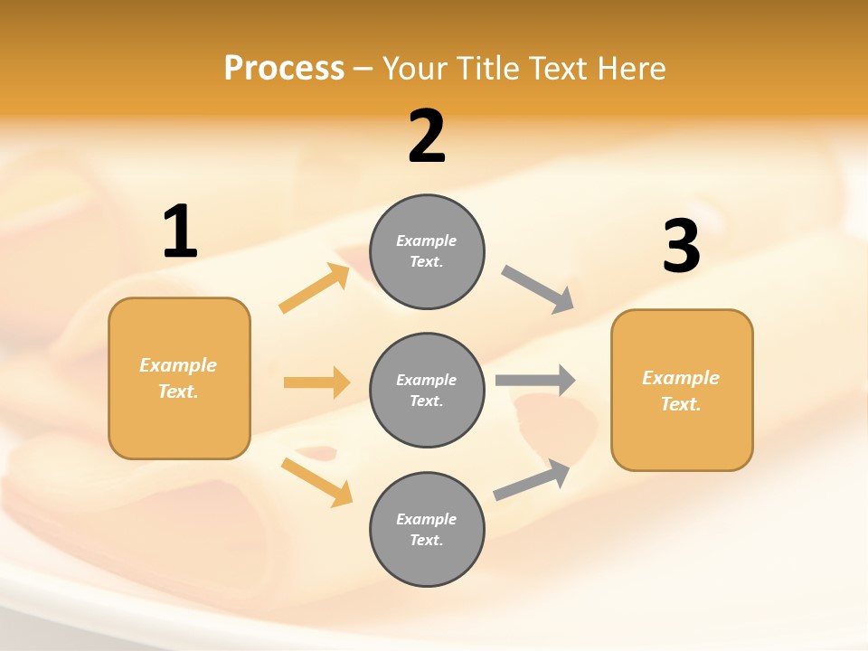 Cheese On A Plate PowerPoint Template