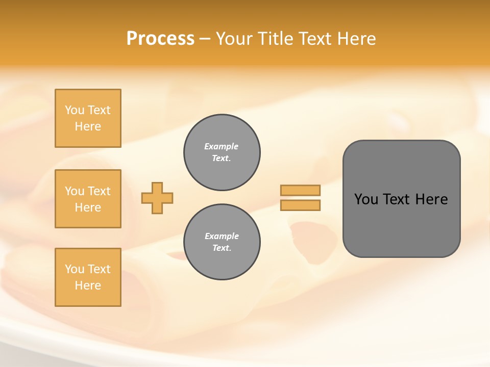 Cheese On A Plate PowerPoint Template