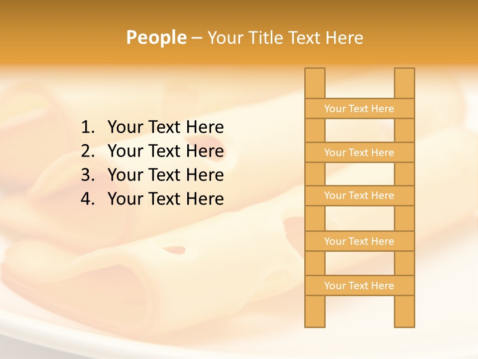 Cheese On A Plate PowerPoint Template