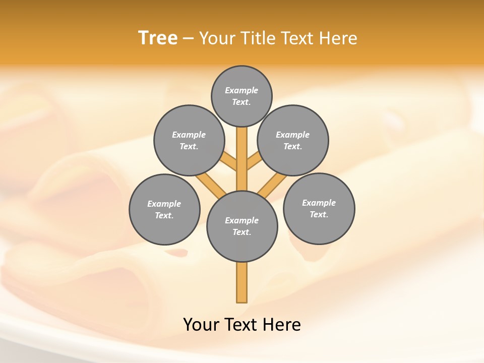 Cheese On A Plate PowerPoint Template