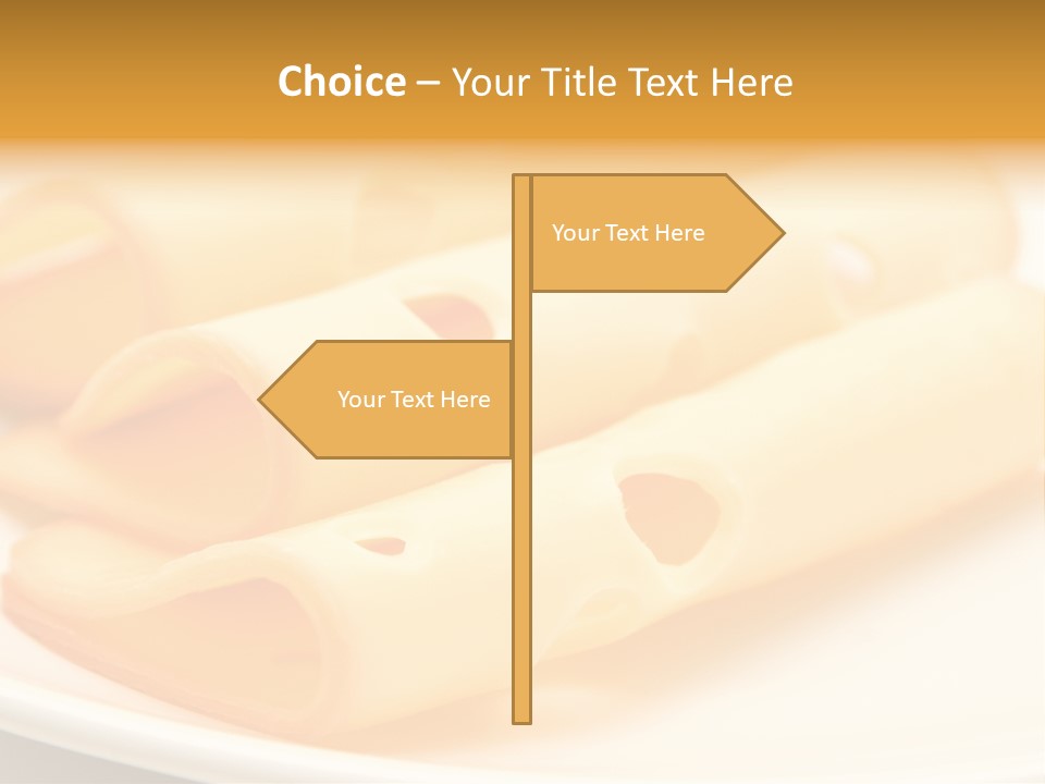 Cheese On A Plate PowerPoint Template