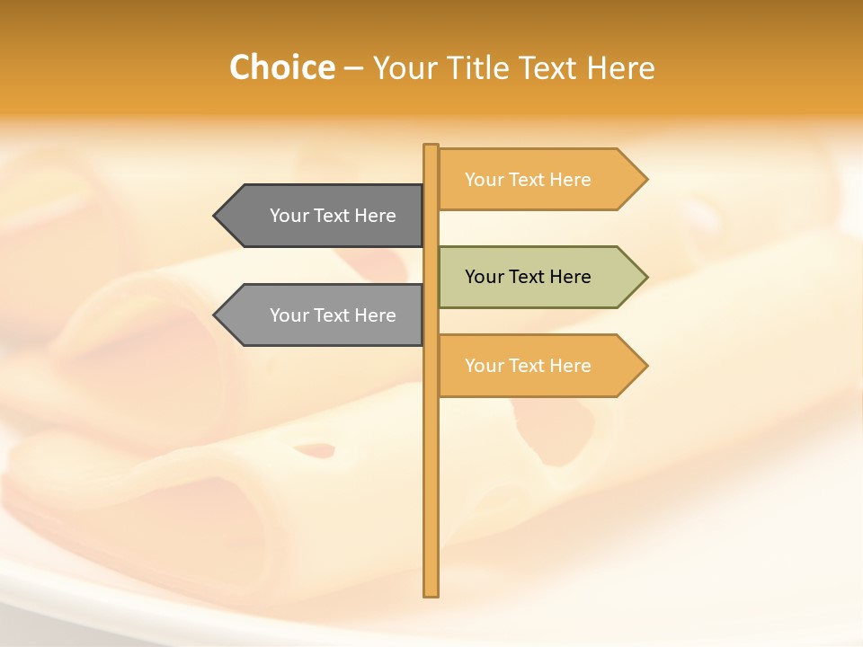 Cheese On A Plate PowerPoint Template