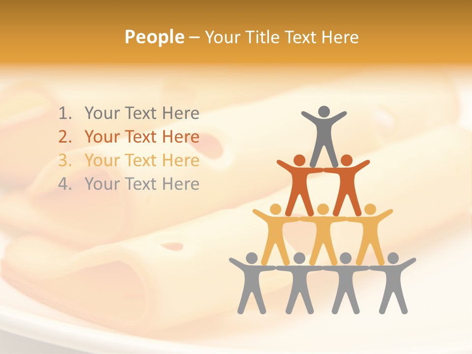 Cheese On A Plate PowerPoint Template