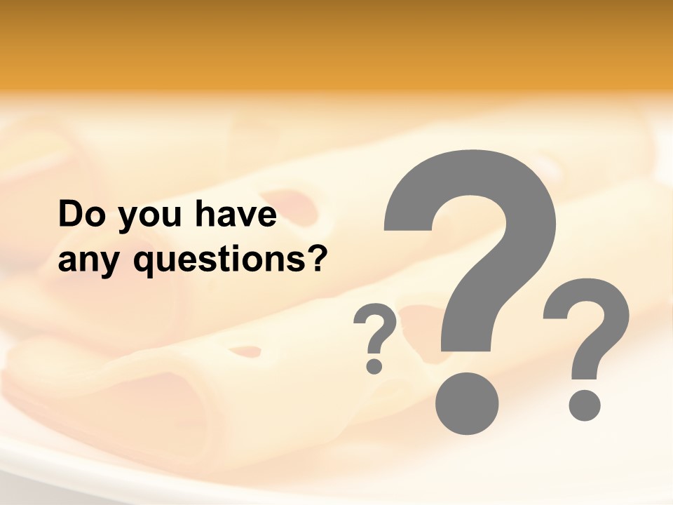 Cheese On A Plate PowerPoint Template