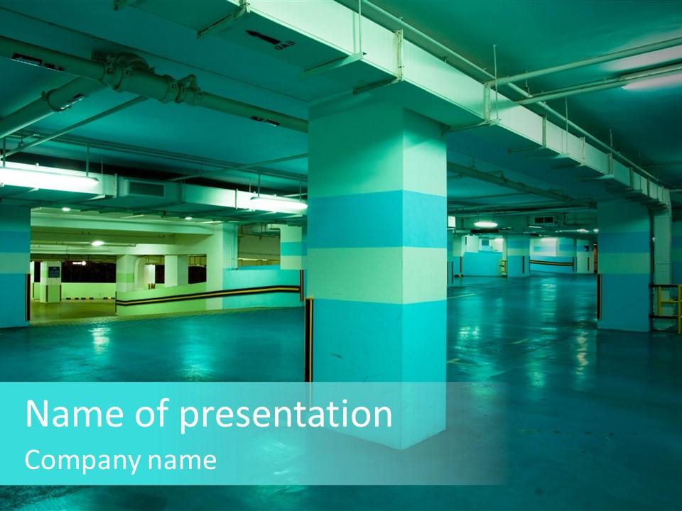 Modern Parking Garage PowerPoint Template