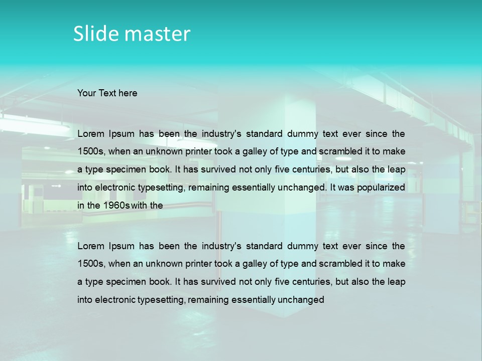 Modern Parking Garage PowerPoint Template