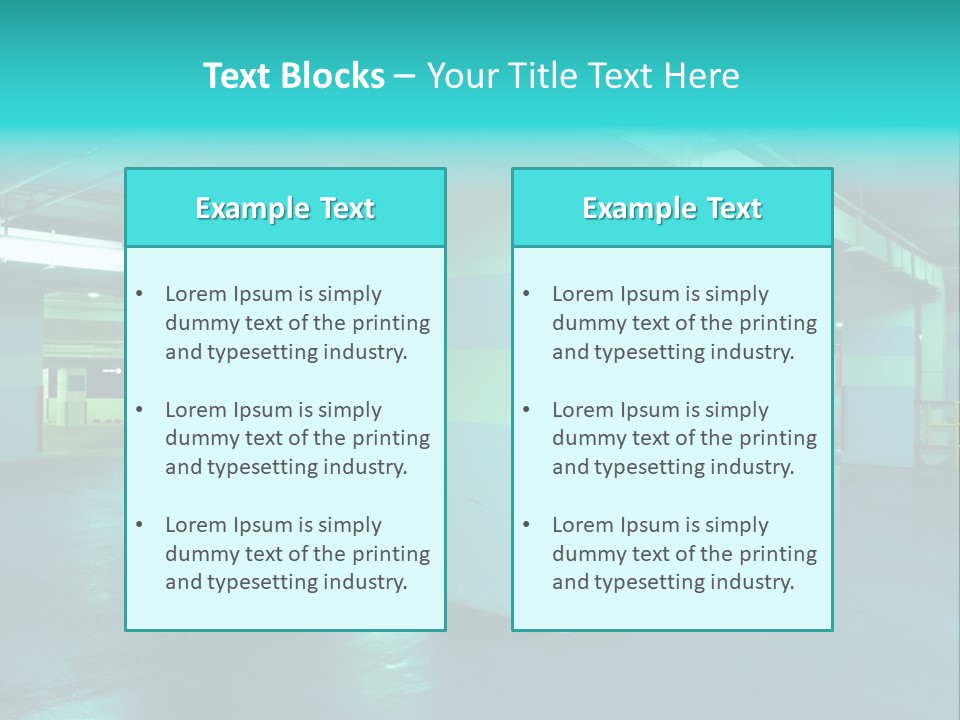 Modern Parking Garage PowerPoint Template