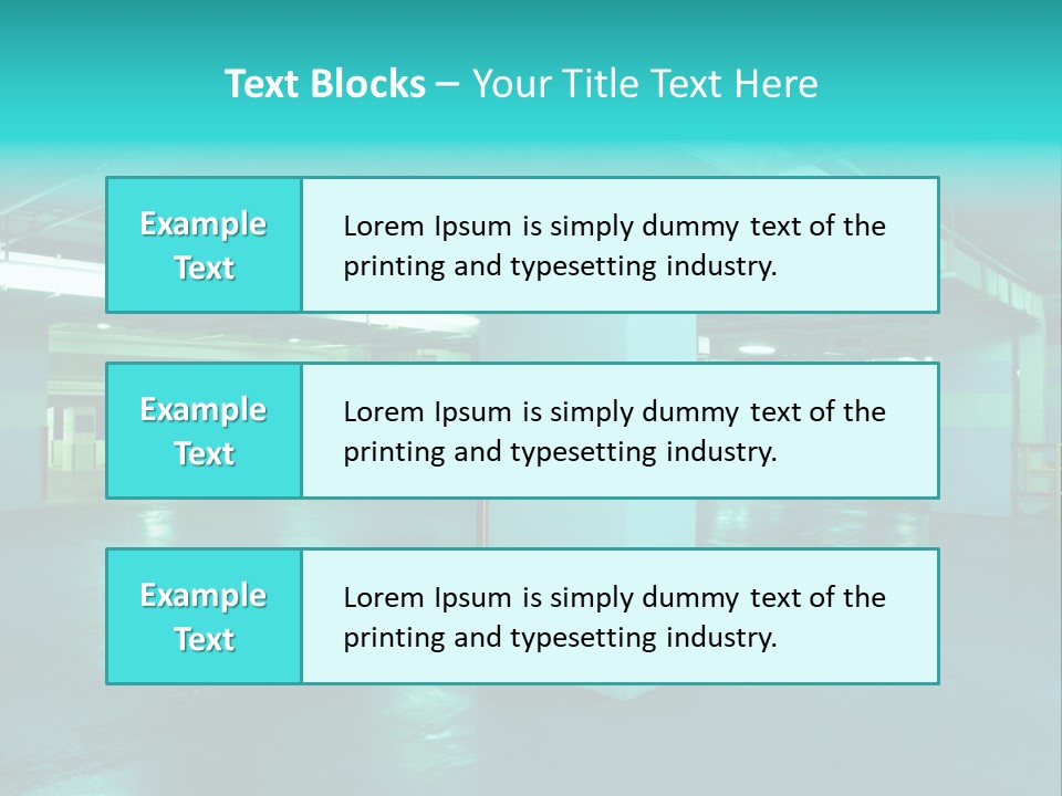 Modern Parking Garage PowerPoint Template