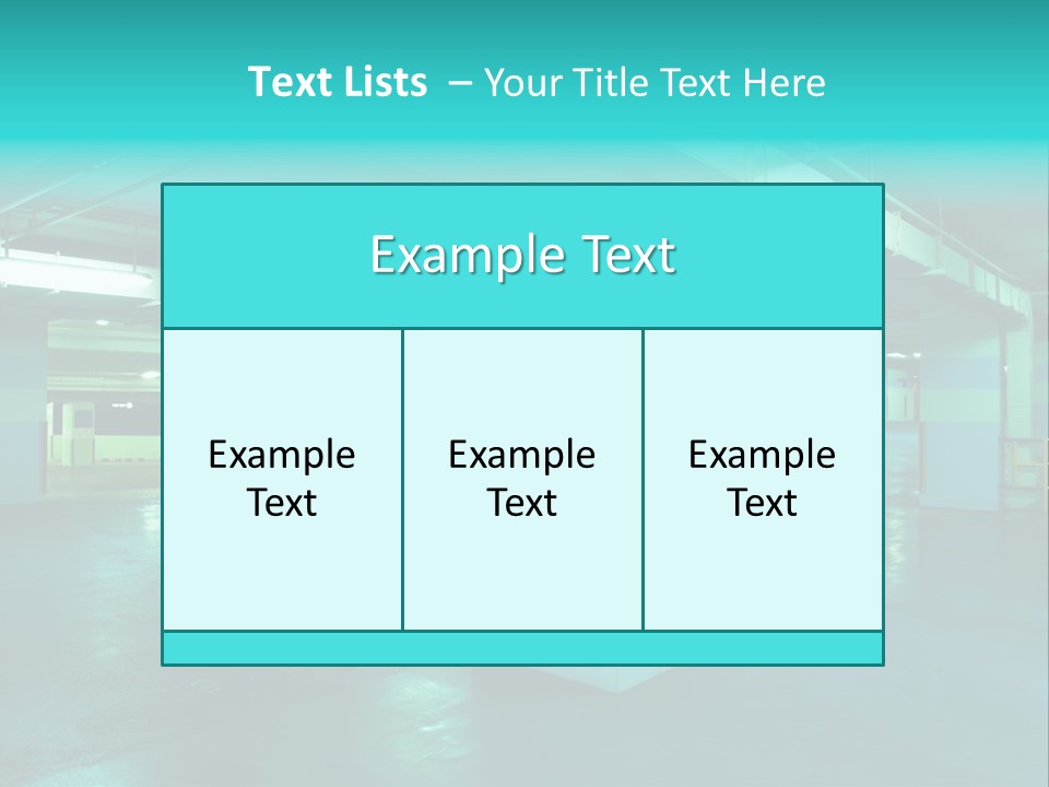 Modern Parking Garage PowerPoint Template