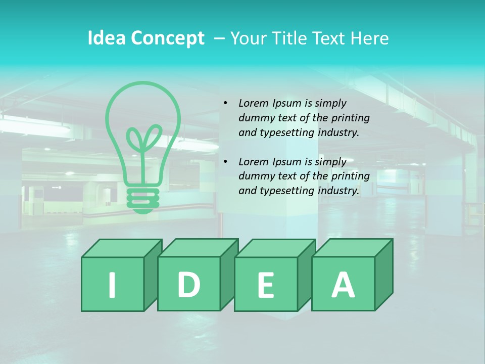 Modern Parking Garage PowerPoint Template