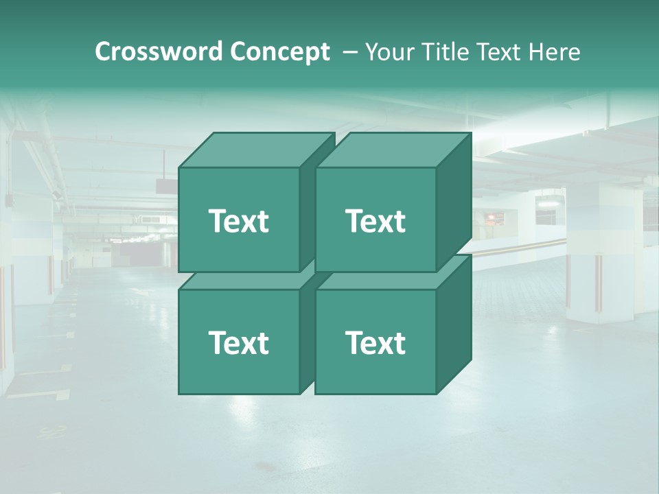 Modern Parking Lot PowerPoint Template