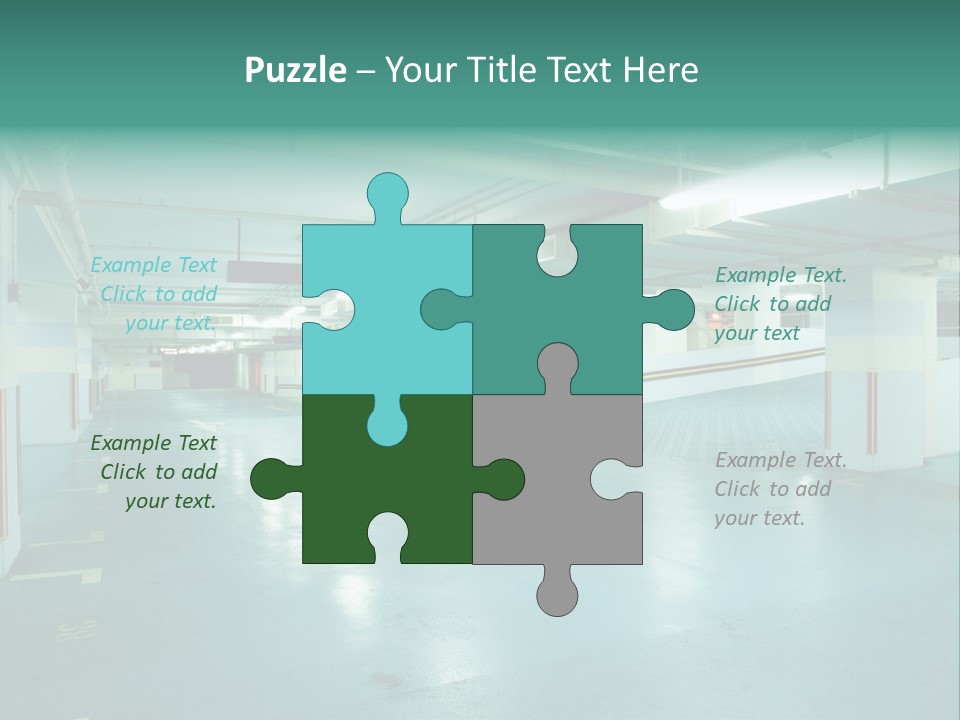 Modern Parking Lot PowerPoint Template