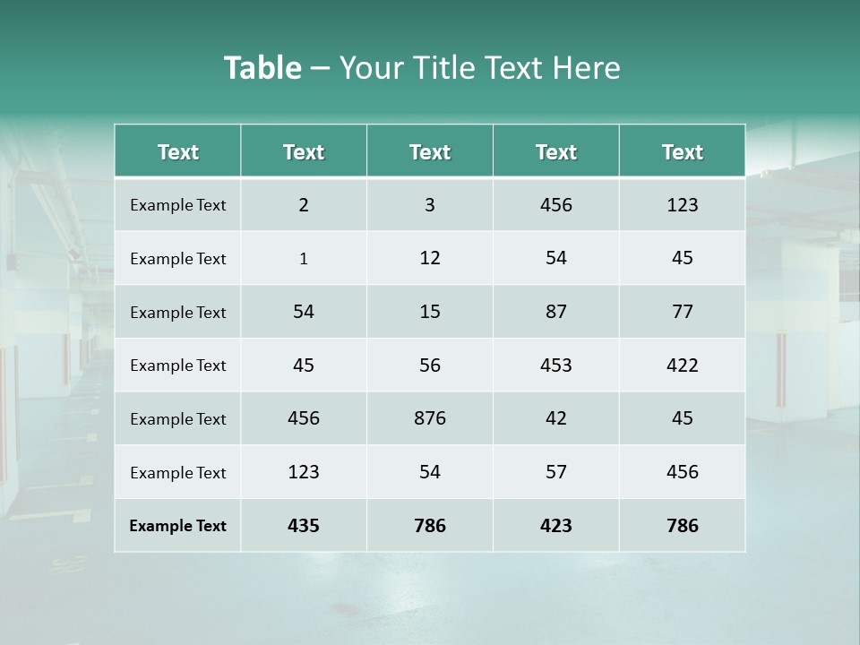 Modern Parking Lot PowerPoint Template