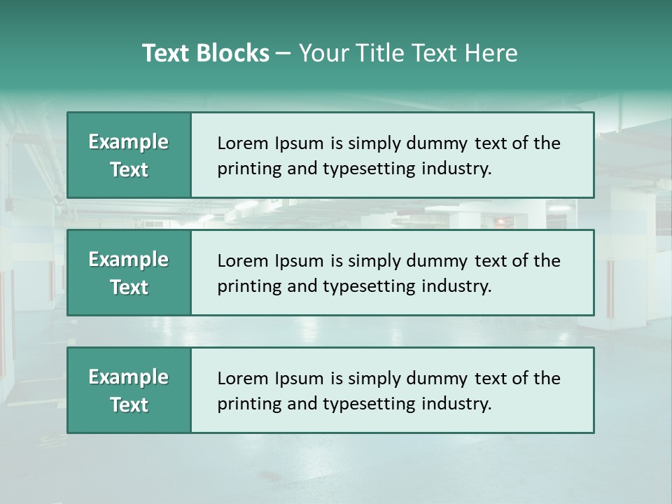 Modern Parking Lot PowerPoint Template